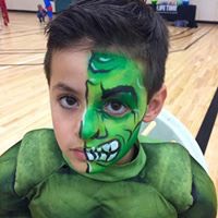 #facepaint #facepainting #monster #corporate #event #green #fast
