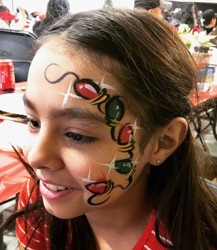 ChristmasLights Snappyfacepainting